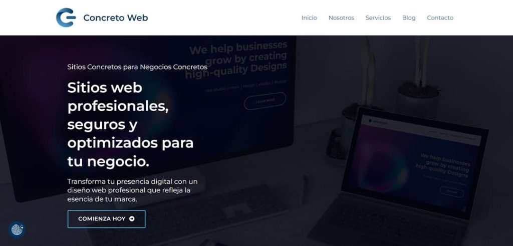 Sitio Web profesional desarrollado por Concreto Web